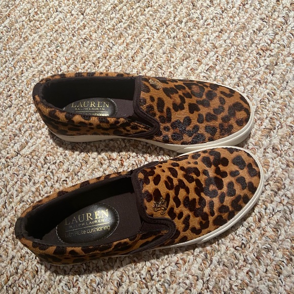 Ralph Lauren Leopard Print Slip On 